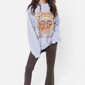 sublime sun oversized crewneck sweatshirt